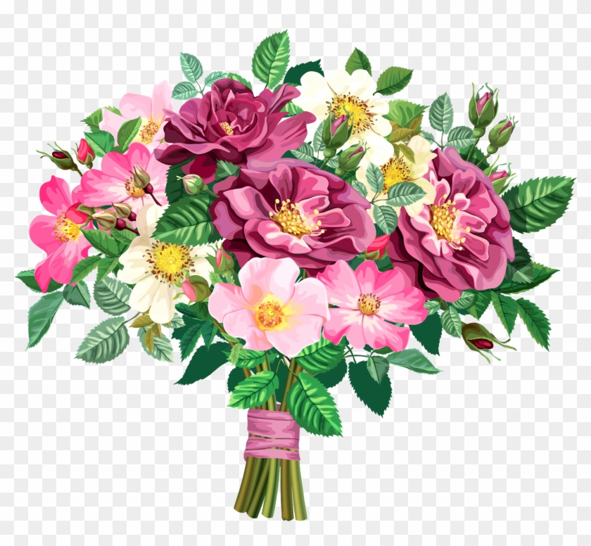 Clipart Flower Bouquet Clipground Of - Flower Bouquet Clip Art #285239