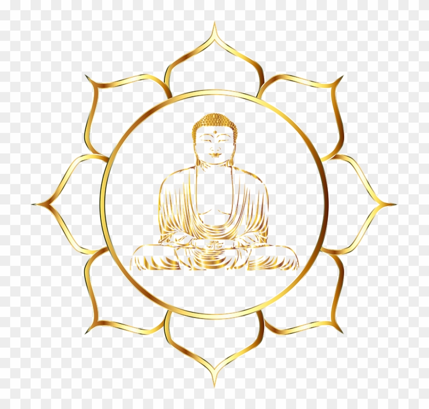 Lotus Flower Outline 9, Buy Clip Art - Buddhist Values And Morals #285325