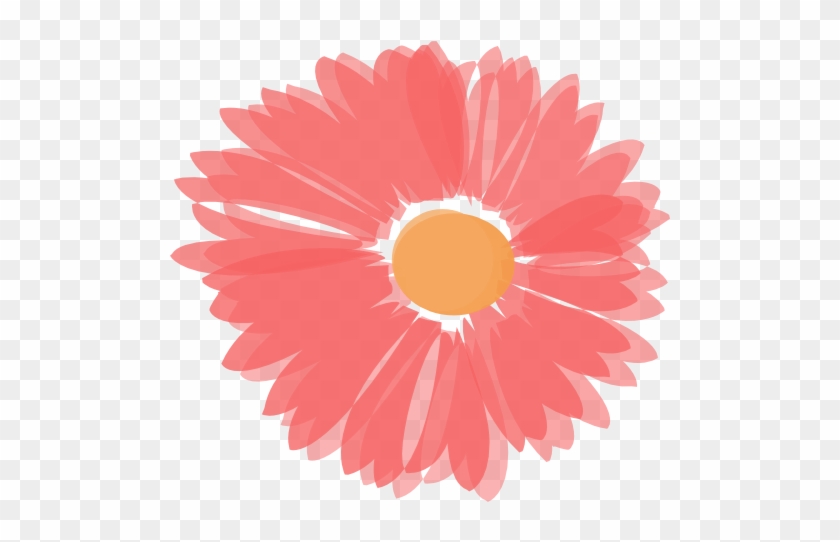 Pink Flower Clipart Orange Flower - Coral Flower Clip Art #285341