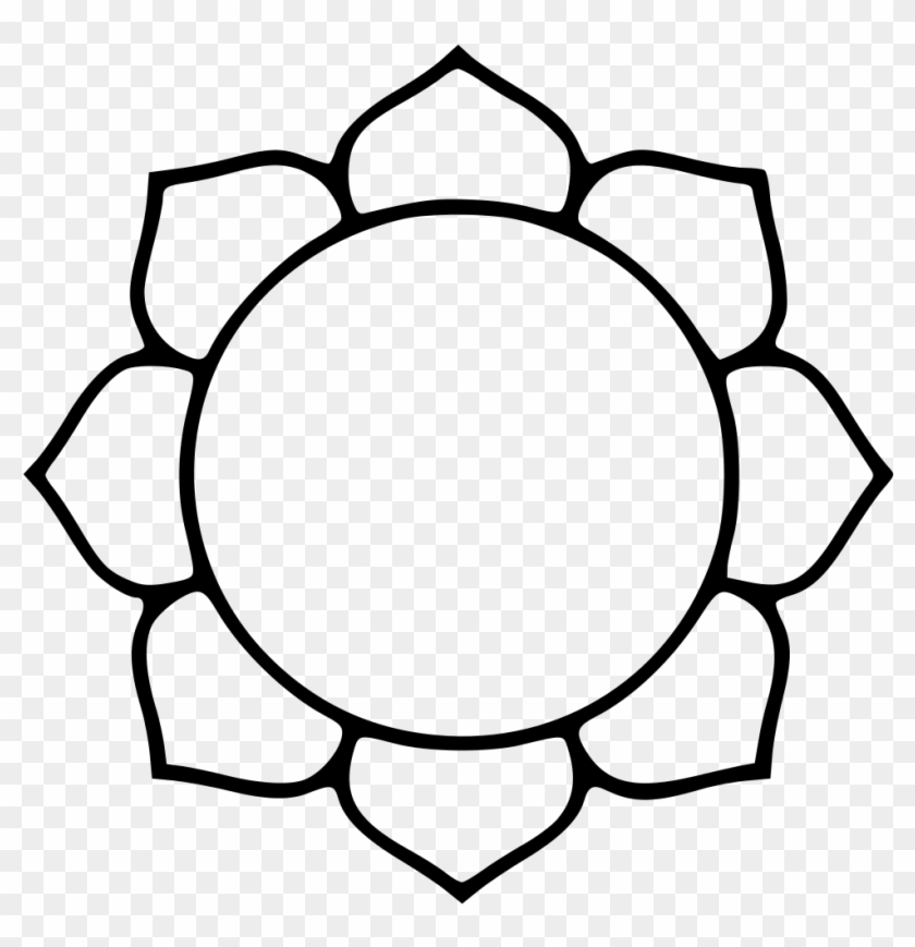 File - Lotusoutline - Svg - Wikipedia, The Free Encyclopedia - Different Peace Symbols From Cultures #285349