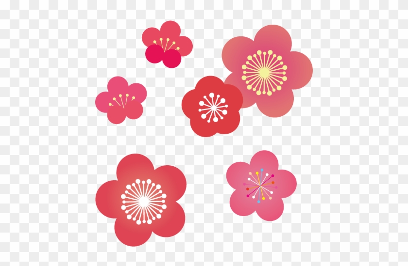 年賀状 梅の花イ 2 月 花 イラスト Free Transparent Png Clipart Images Download