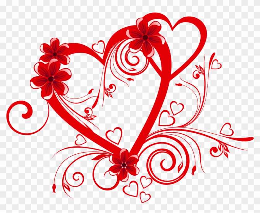 Heart With Flowers Png Clipart Gallery Yopriceville - Love Png #285377