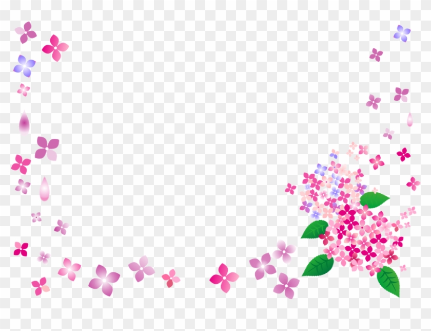 フレーム 紫陽花 イラスト Free Transparent Png Clipart Images Download