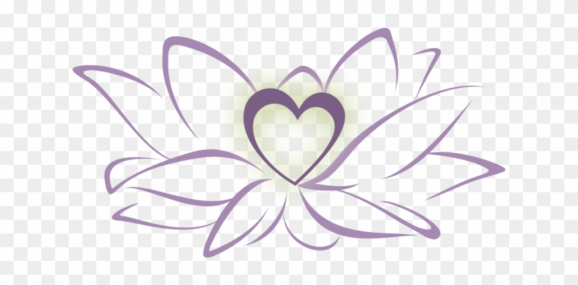 Clip Art - Lotus Flower With Heart #285417