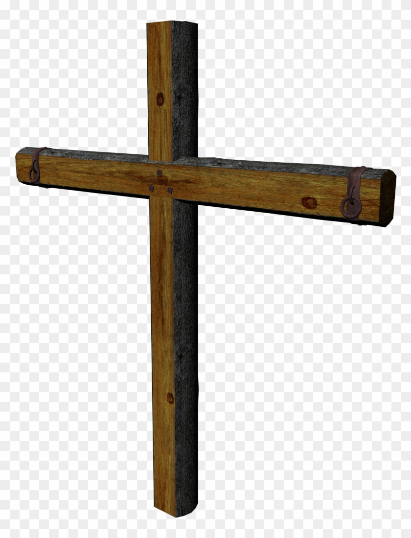 Rugged Cross Clipart - Rugged Wooden Cross Png #285438