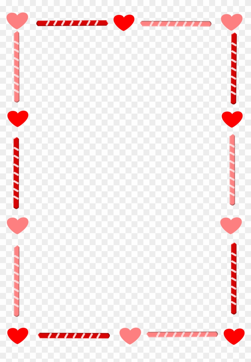 Clip Art Borders Hearts Clipart Heart And Candy Border - Heart Border Clip Art #285581