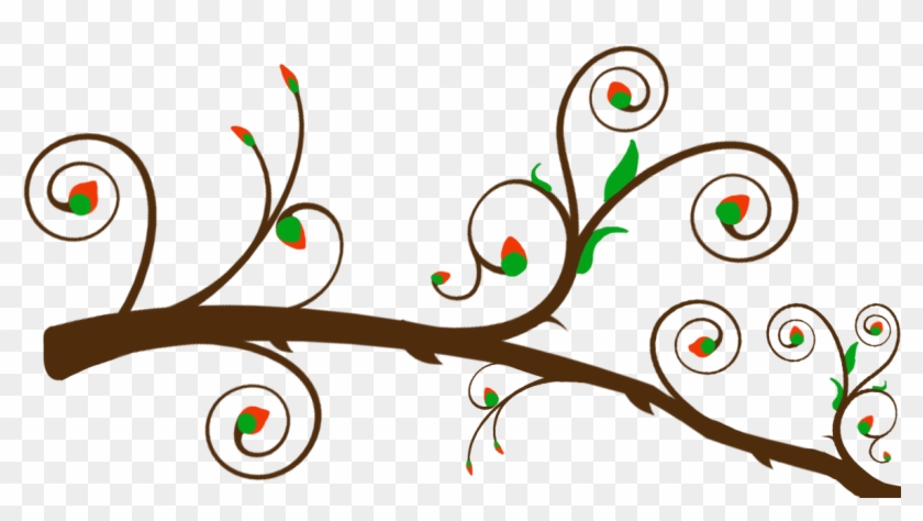 Branch Clipart Horizontal Branch - Tree Branch Vector Png #285592