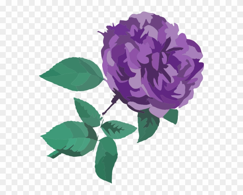 Purple Flower No Background Clip Art At Clker - Transparent Background Flower Clip Art #285588