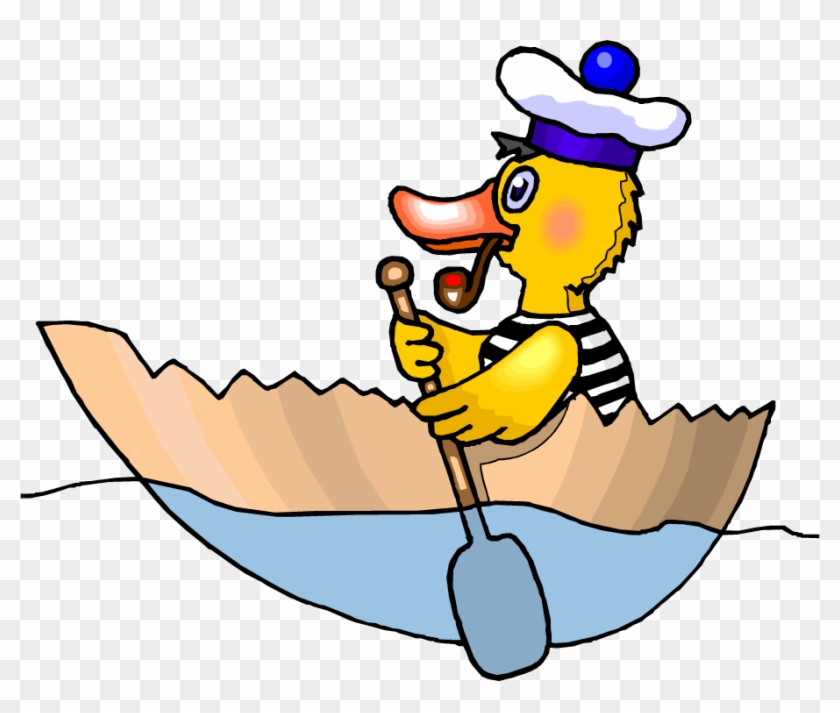 Cartoon Rowing Boat Clip Art - Row Boat Clipart #285648