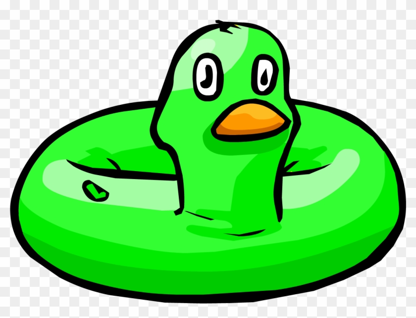 Green Duck - Club Penguin Inflatable Duck #285720