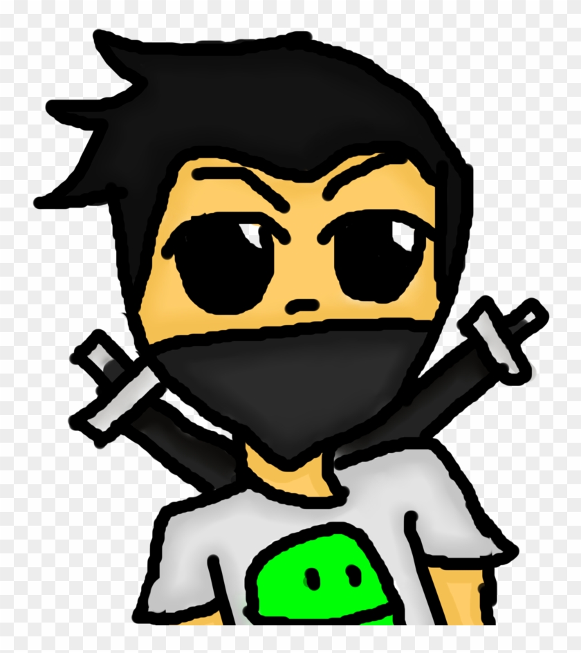 Random drawing of a roblox character.