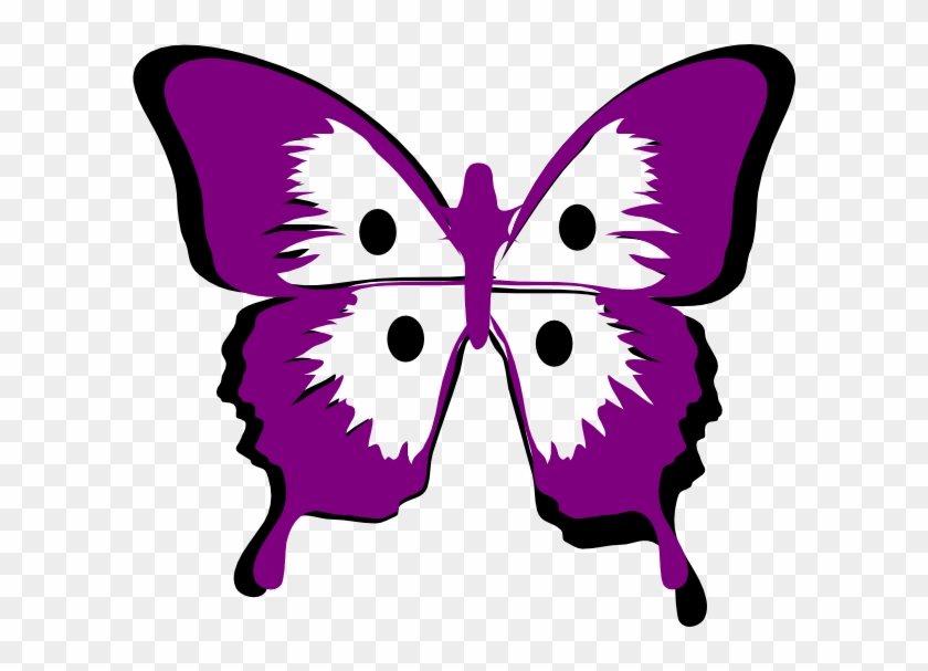 Purple Butterfly Clip Art - Butterfly Clip Art #285799