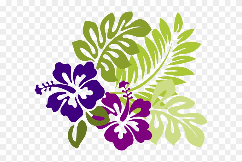 Hibiscus Purple Clip Art At Clker - Hibiscus Clipart #285830