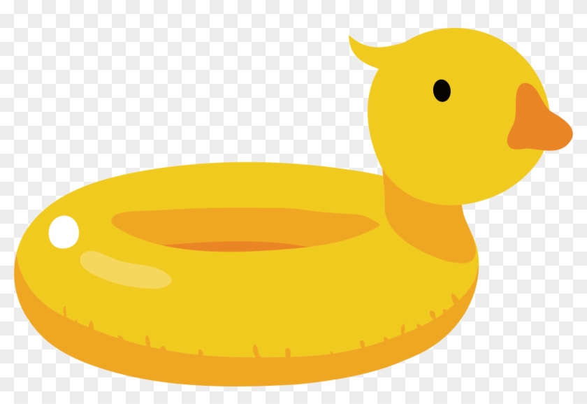 Duck Cartoon Illustration - Life Buoy Duck Cartoon #285839