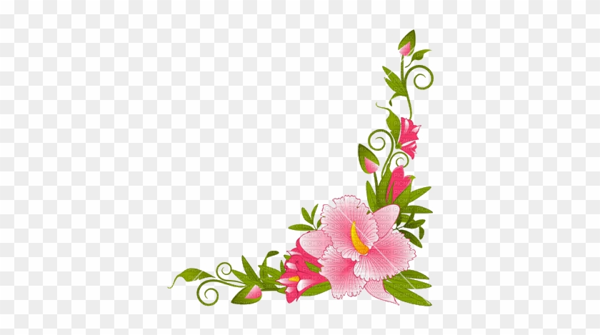 Pin Orchid Clipart Border - Flower Page Border Designs #285917