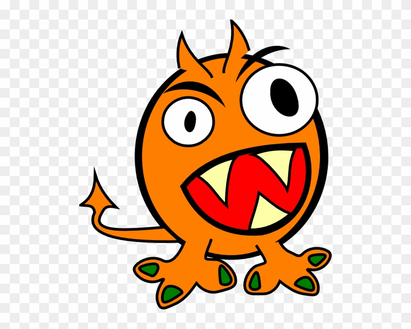 Orange Monster Clip Art - Orange Monster Clip Art #285946