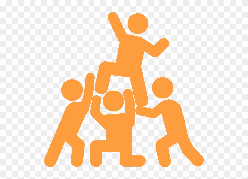 Teamspirit - Team Building Clip Art Orange #286056