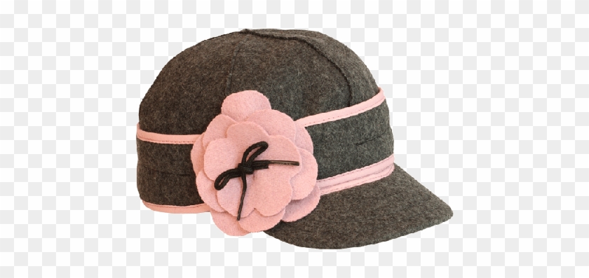 Charcoal & Pink Stormy Kromer Cap - Women's Stormy Kromer Hat #286138