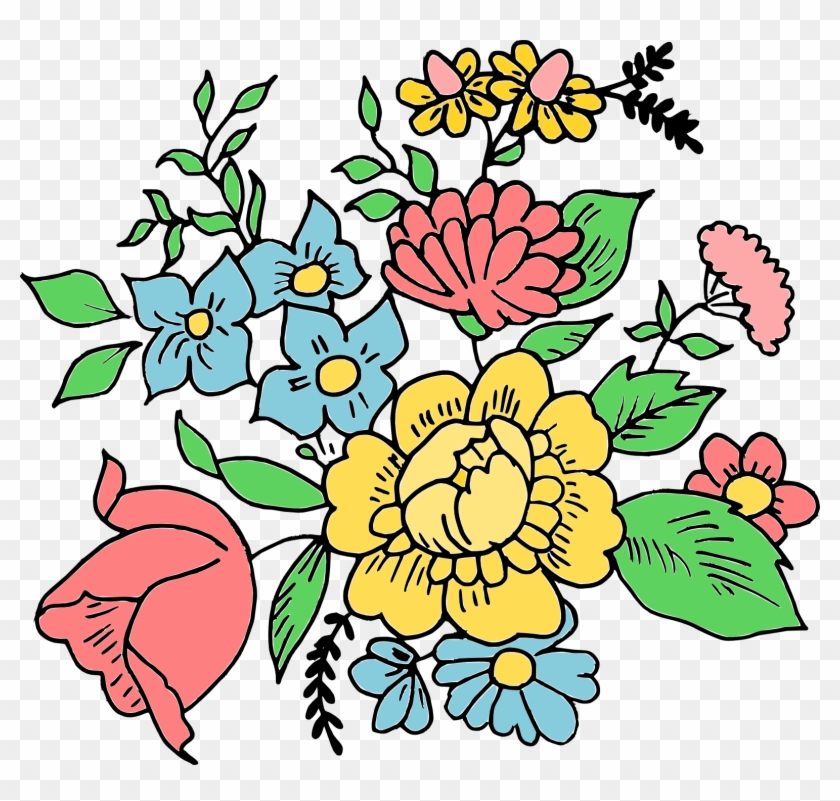 Free Download - Flowers Drawing Png #286149