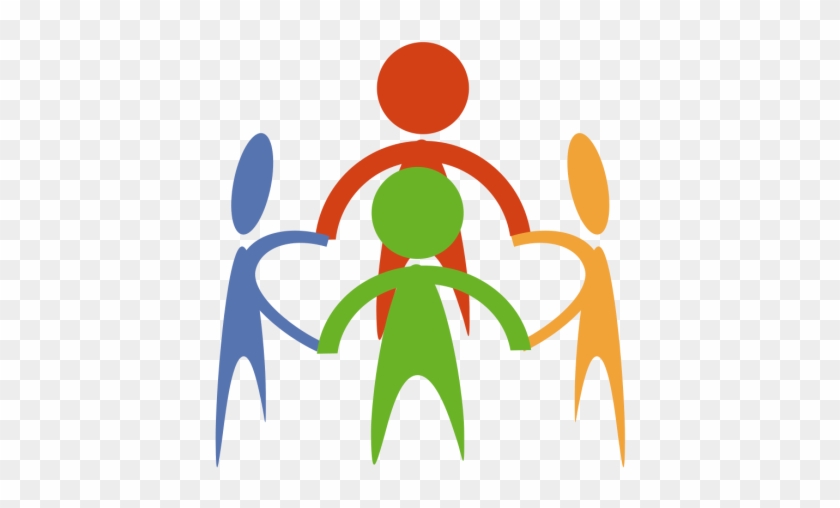 Support System Clipart - Cartoon People Holding Hands #286204