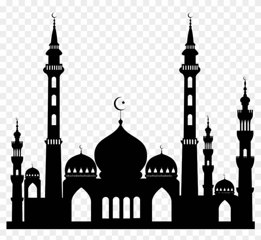 File - Building-1296510 - Svg - Mosque Silhouette #286210