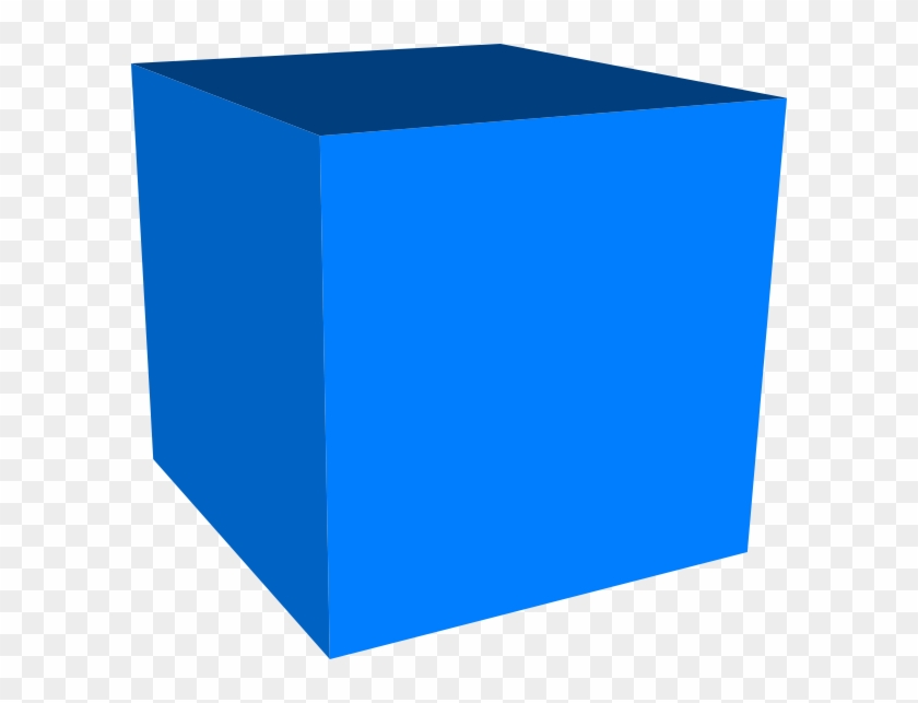 Cube 3d Clipart - Blue Cube Clipart #286303