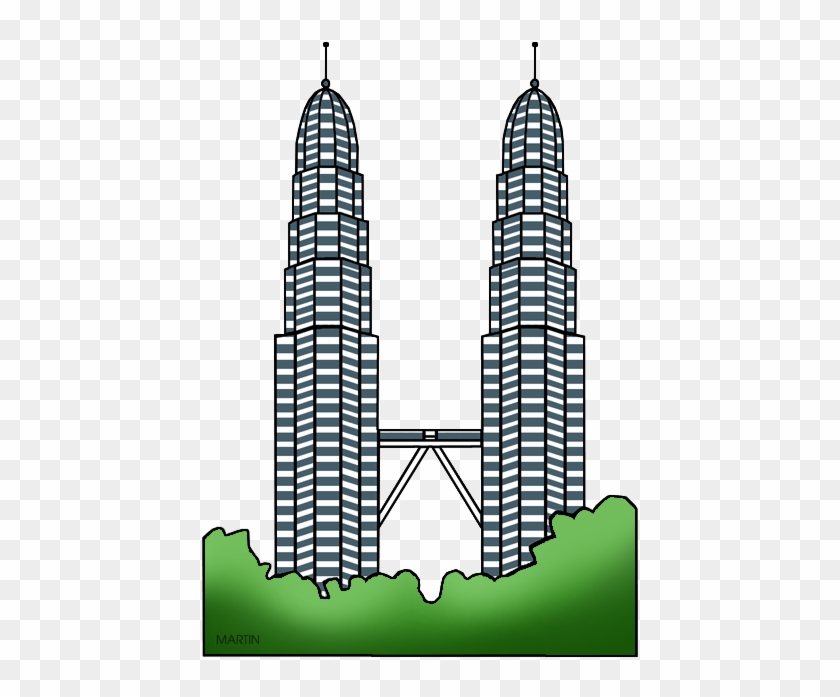 Petronas Towers - Petronas Twin Tower Clip Art #286385