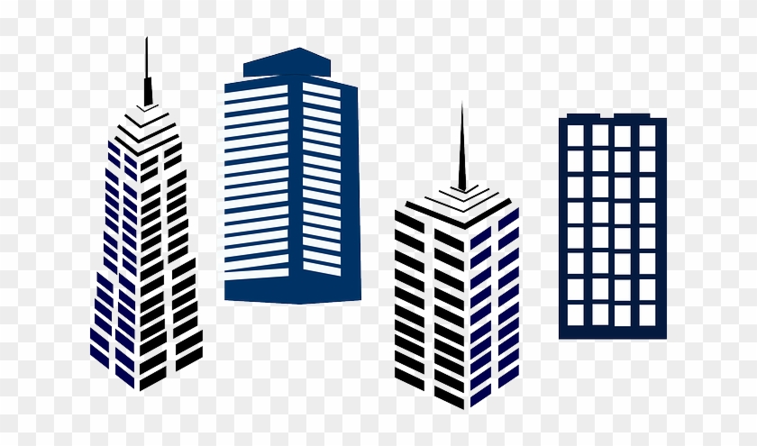 Skyscrapers - - Building Clip Art #286395