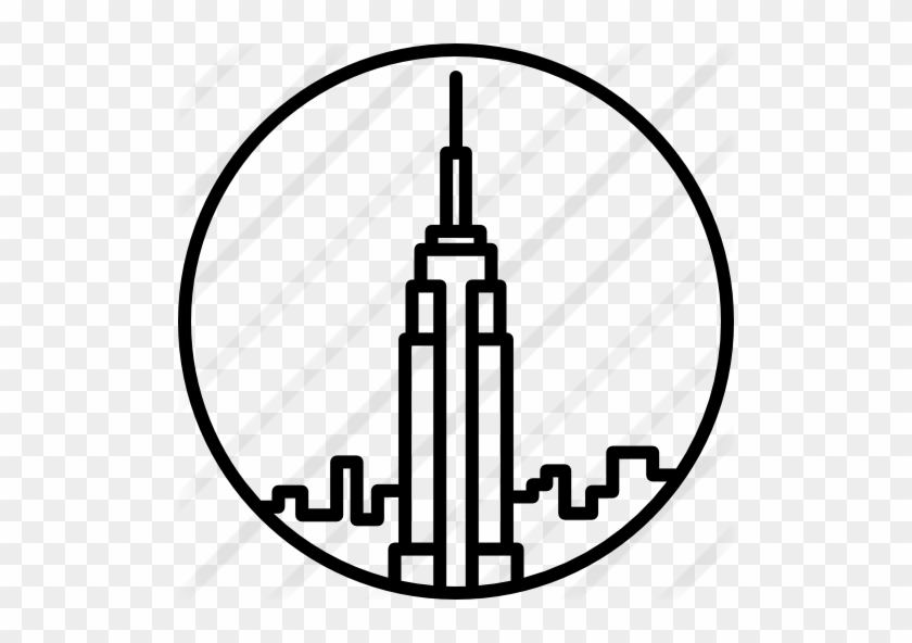 Empire State Building - Empire State Building Line Art #286427
