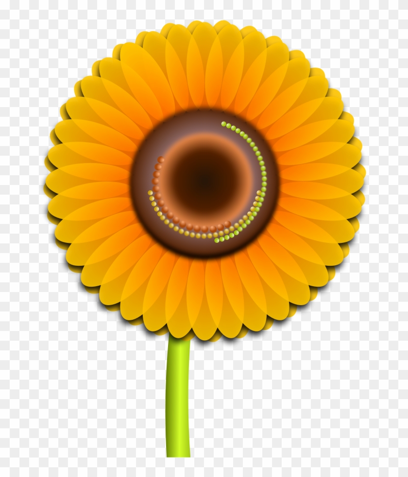 Sun Flower Clipart, Vector Clip Art Online, Royalty - Sun Flower Clip Art Hd #286473