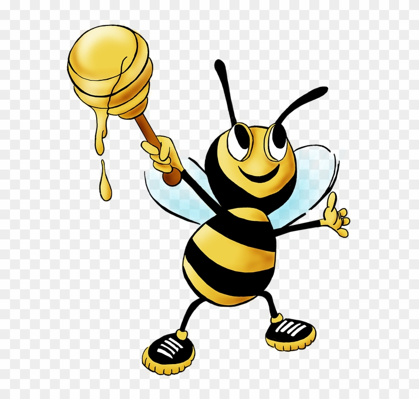 Bee Cartoon Characters 1, - Honey Bee - Free Transparent PNG Clipart Images  Download