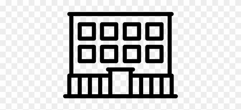 School Building Vector - Icon #286544