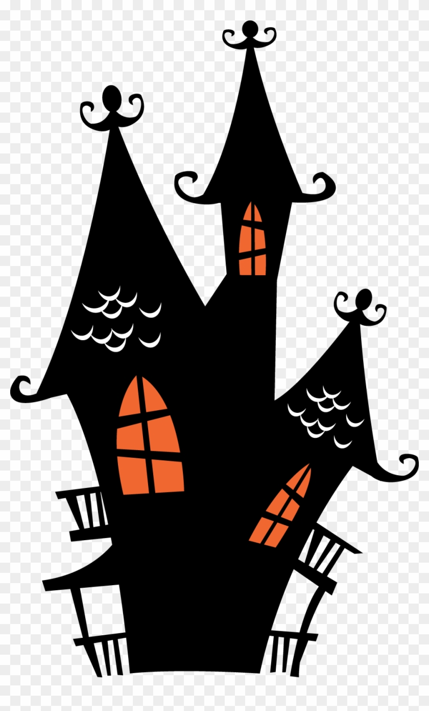 Halloween Spooky House Clip Art - Haunted House Cliparts #286665
