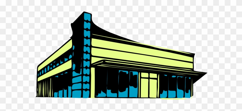 Yellow Blue Building Svg Clip Arts 600 X 306 Px - Commercial Real Estate Clip Art #286680