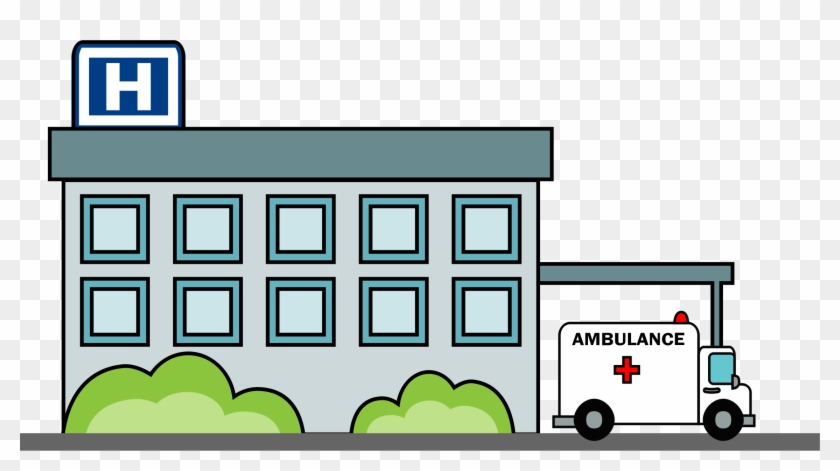 Building - Clipart Image Of Hospital #286720