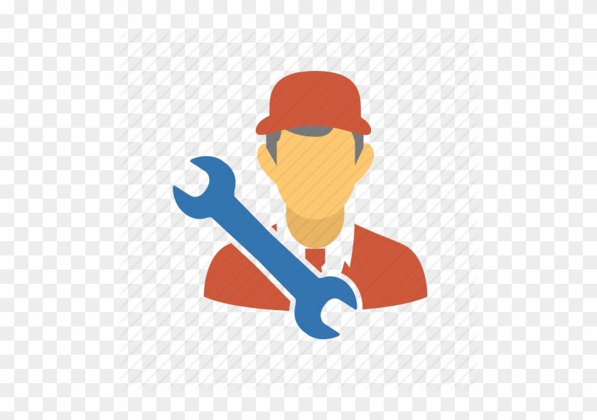 Round Plumber Icon With Wrench And House Vector Image - Repairing Man Icon Png #286727