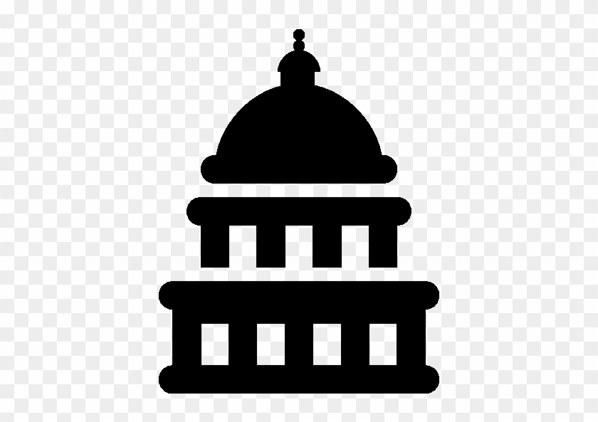 Pixel - Capitol Building Icon Vector #286840