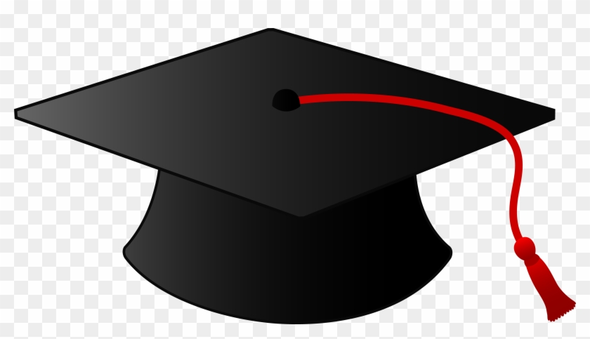 Graduation Cap With Tassel - Graduation Cap With Red Tassel #286880