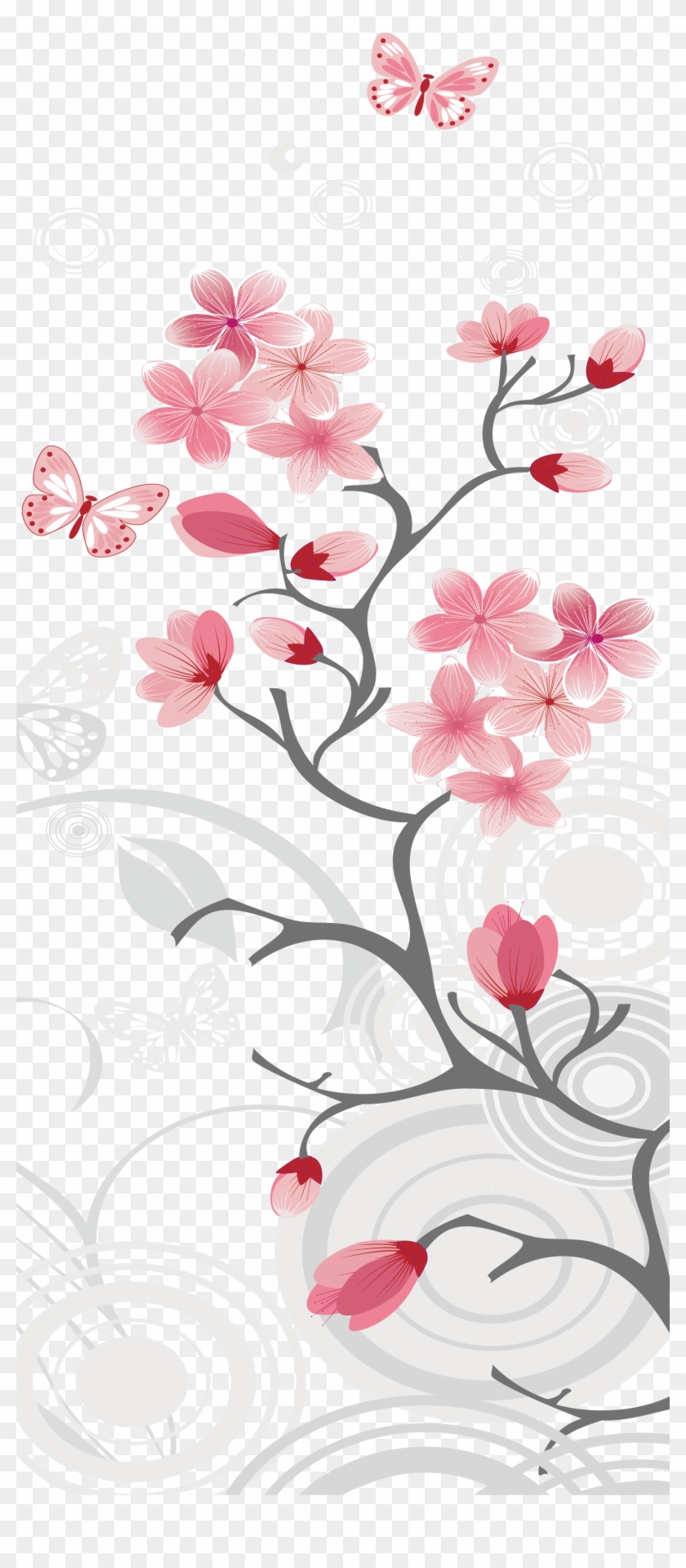 Cherry Blossom Clip Art - Cherry Blossom Background #286978