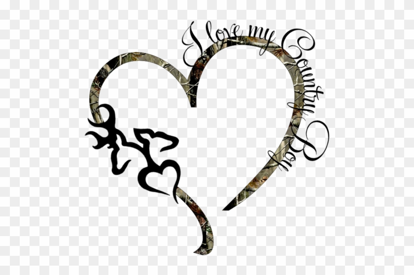 Next Tattoo Minus The I Love My Country Boys - Buck And Doe Heart #287084