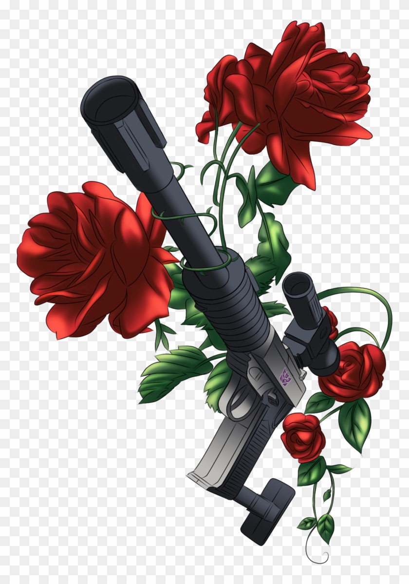 Guns - Guns With Roses Png #287111