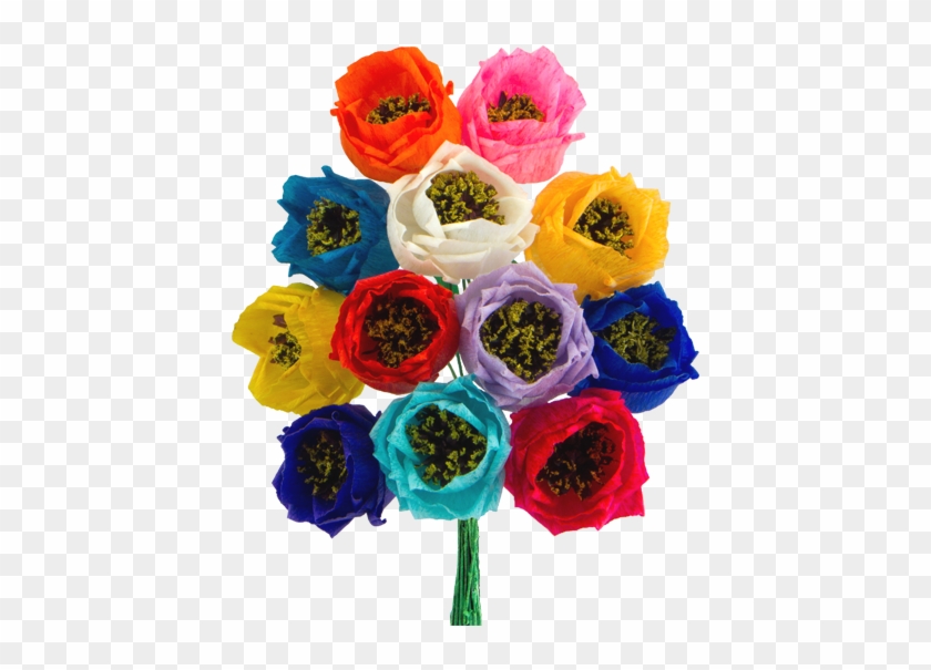 Paper Roses - Bouquet Of Different Colored Roses #287114