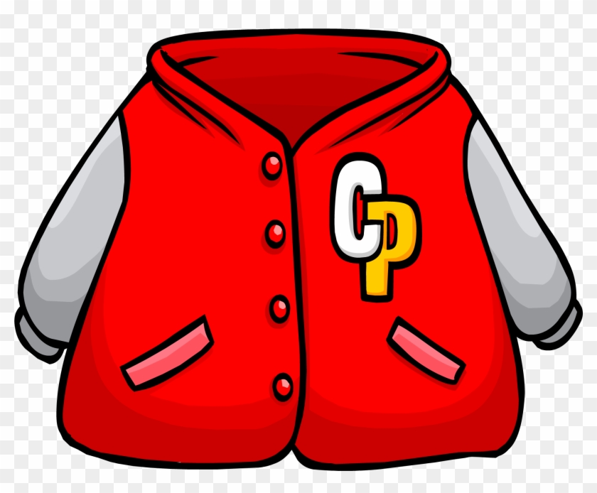 Red Letterman Jacket - Club Penguin Jacket #287113