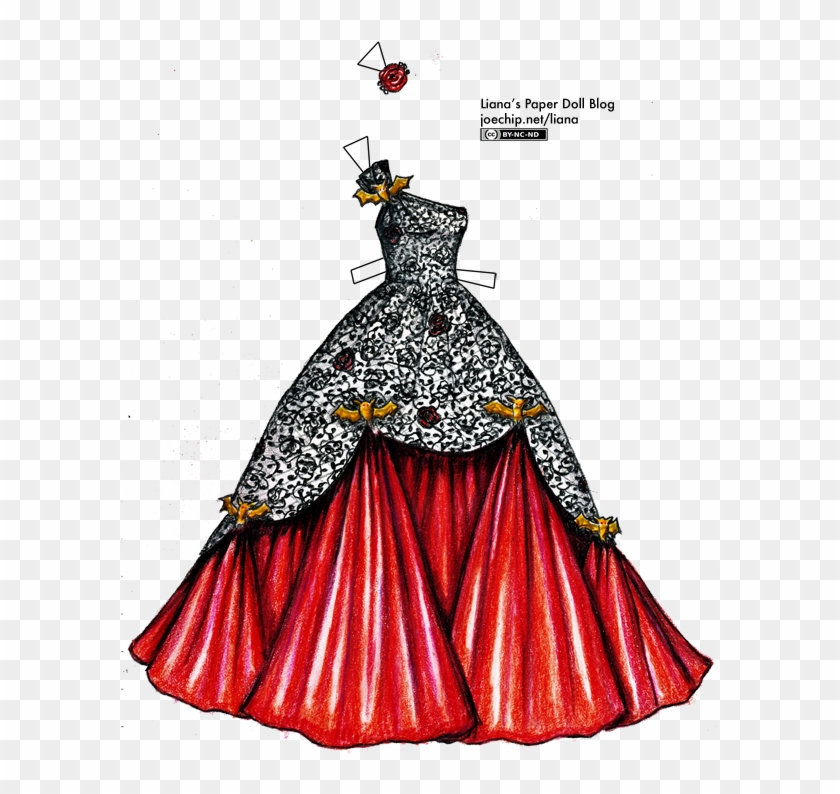 Drawn Gown Rose - Draw A Ball Gown #287122