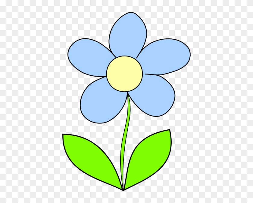 Light Blue Flower Clip Art - Blue Flower Clip Art #287256