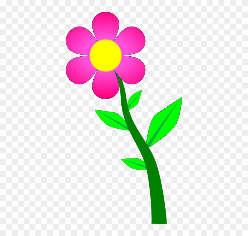 Pink Cartoon Flowers - Flower Desenho #287263