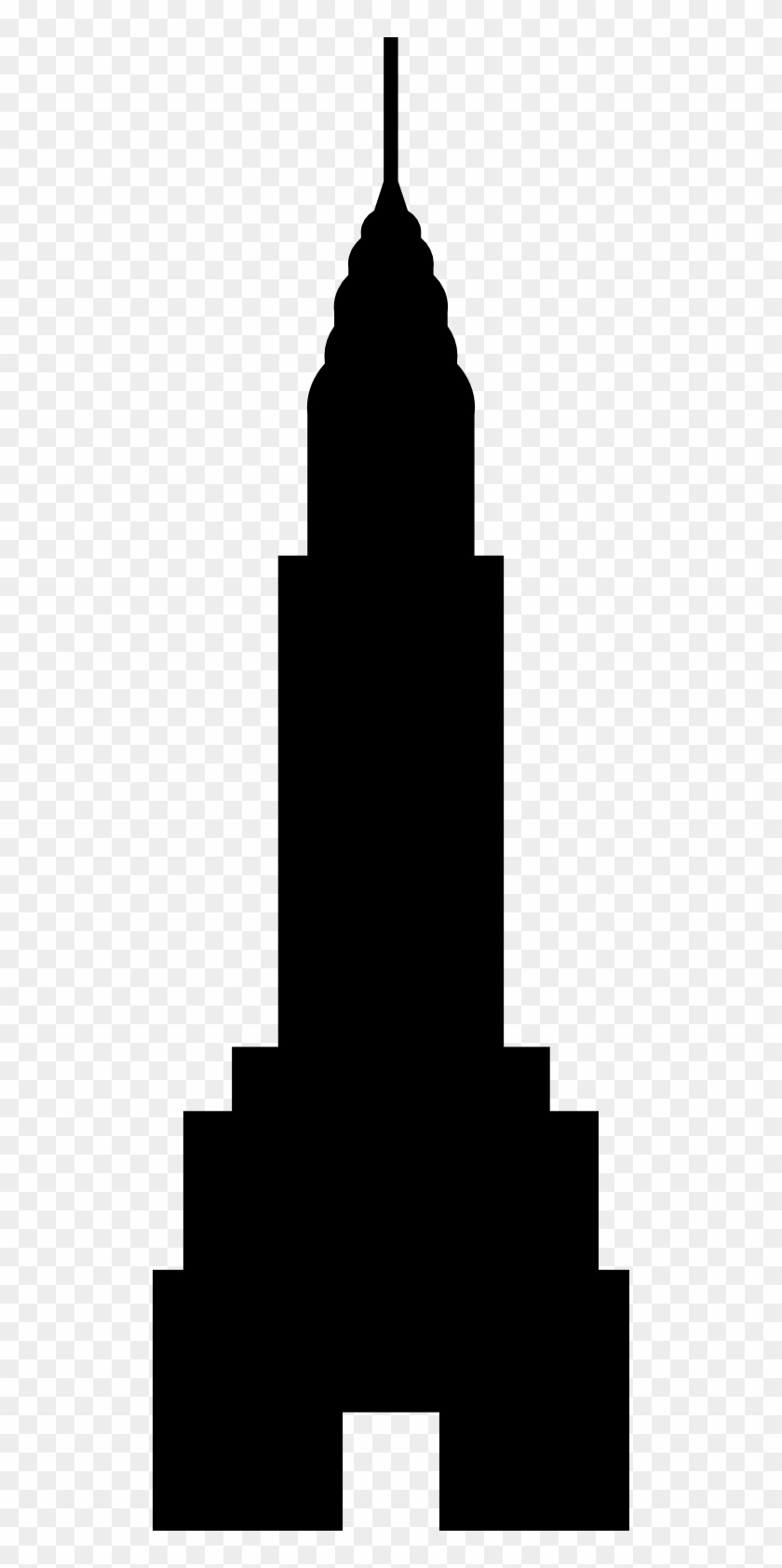 Pin Chrysler Building Clipart - Silhouette Of Building #287281