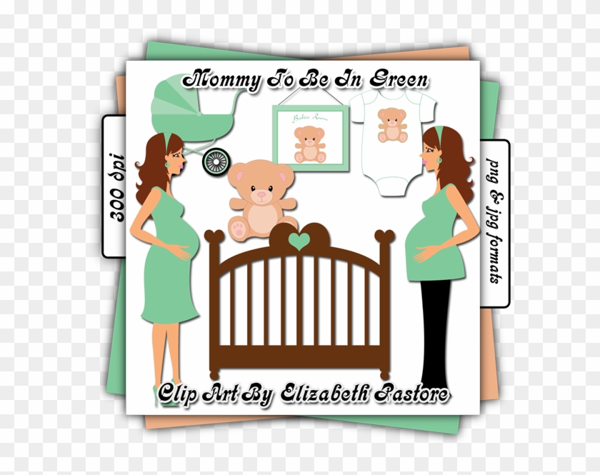 Mommy To Be In Green Clip Art Share Your Craft Pinterest - Cartoon #287286