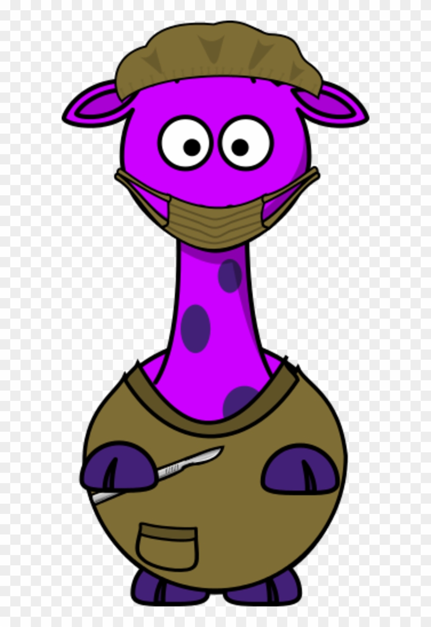 Giraffe As A Doctor - Clip Art #287305