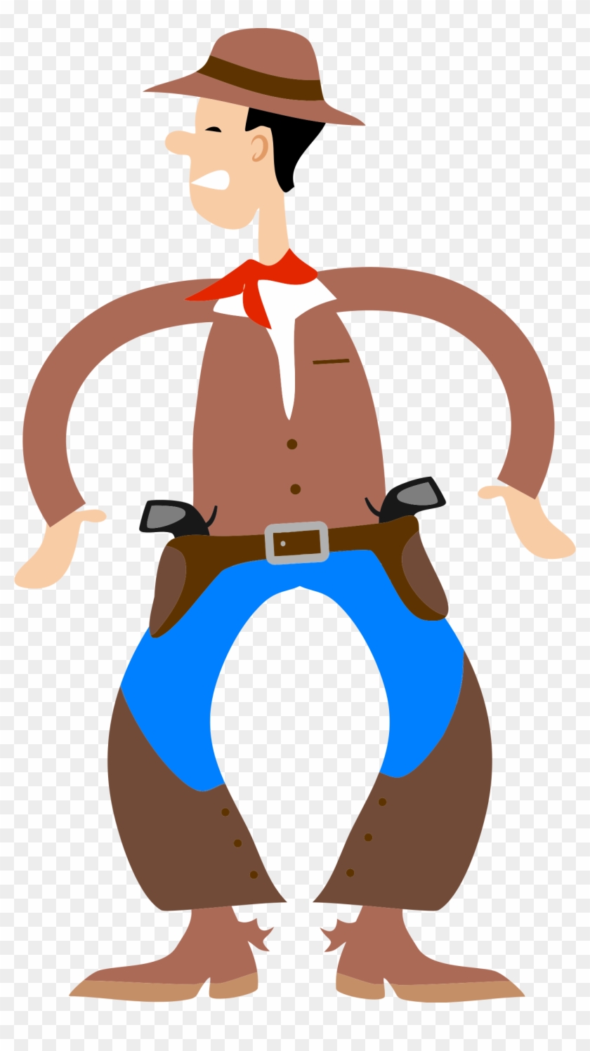 Clipart Cowboy At The Ready - Cowboy At The Ready #287382